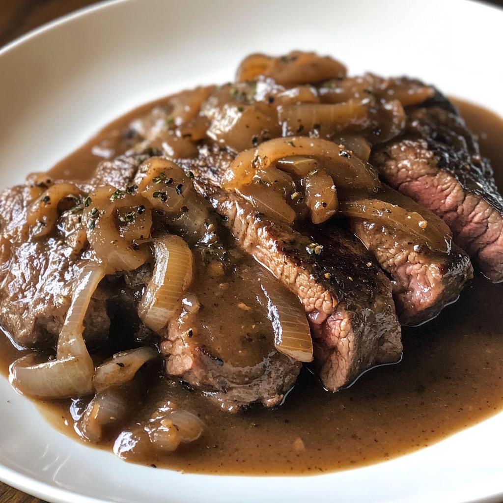 hearty onion gravy round steak recipe