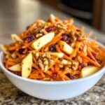 refreshing apple cranberry carrot salad