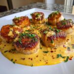 scallops luxe saffron cream sauce recipe