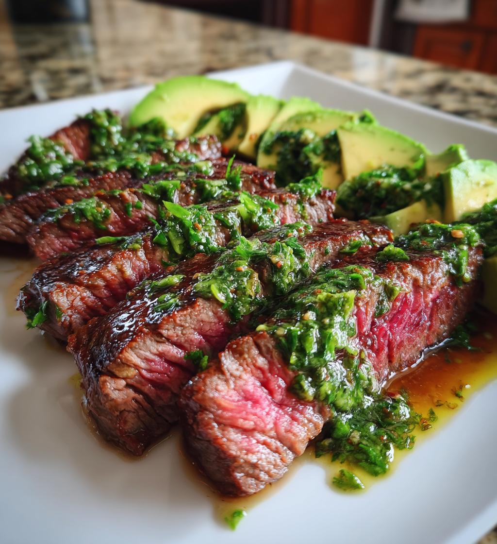 skirt steak avocado chimichurri