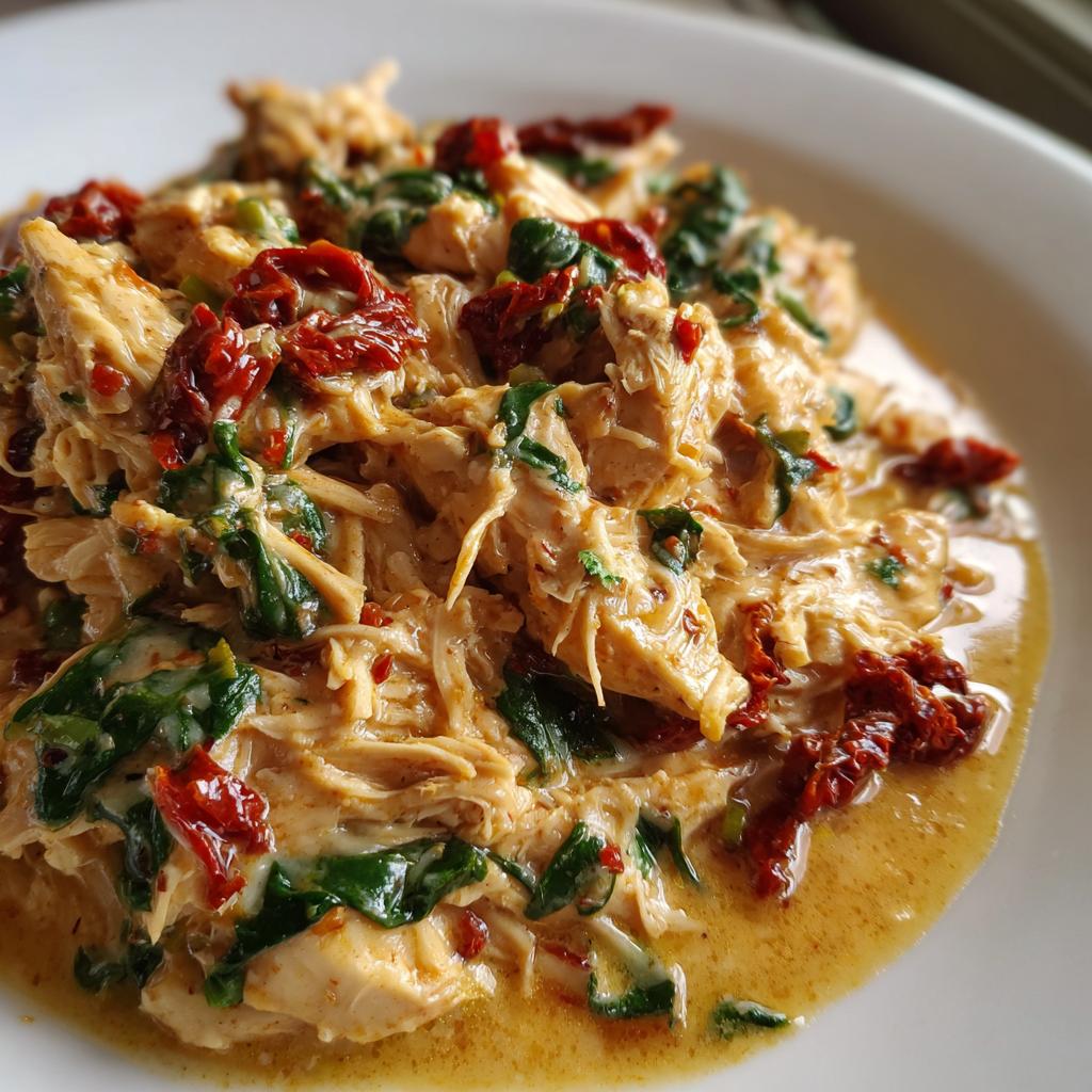 slow cooker tuscan chicken