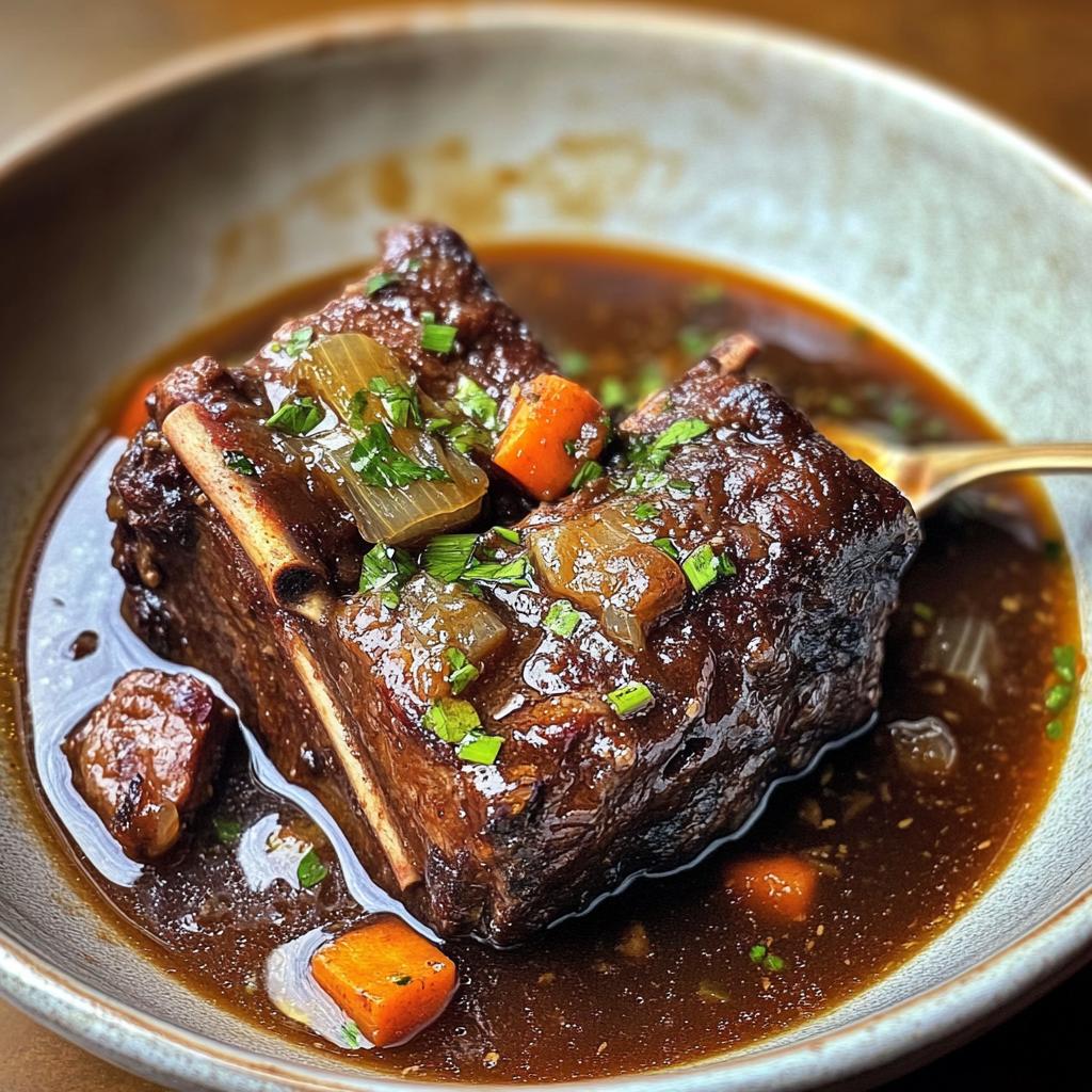 tender braised beef short ribs without wine