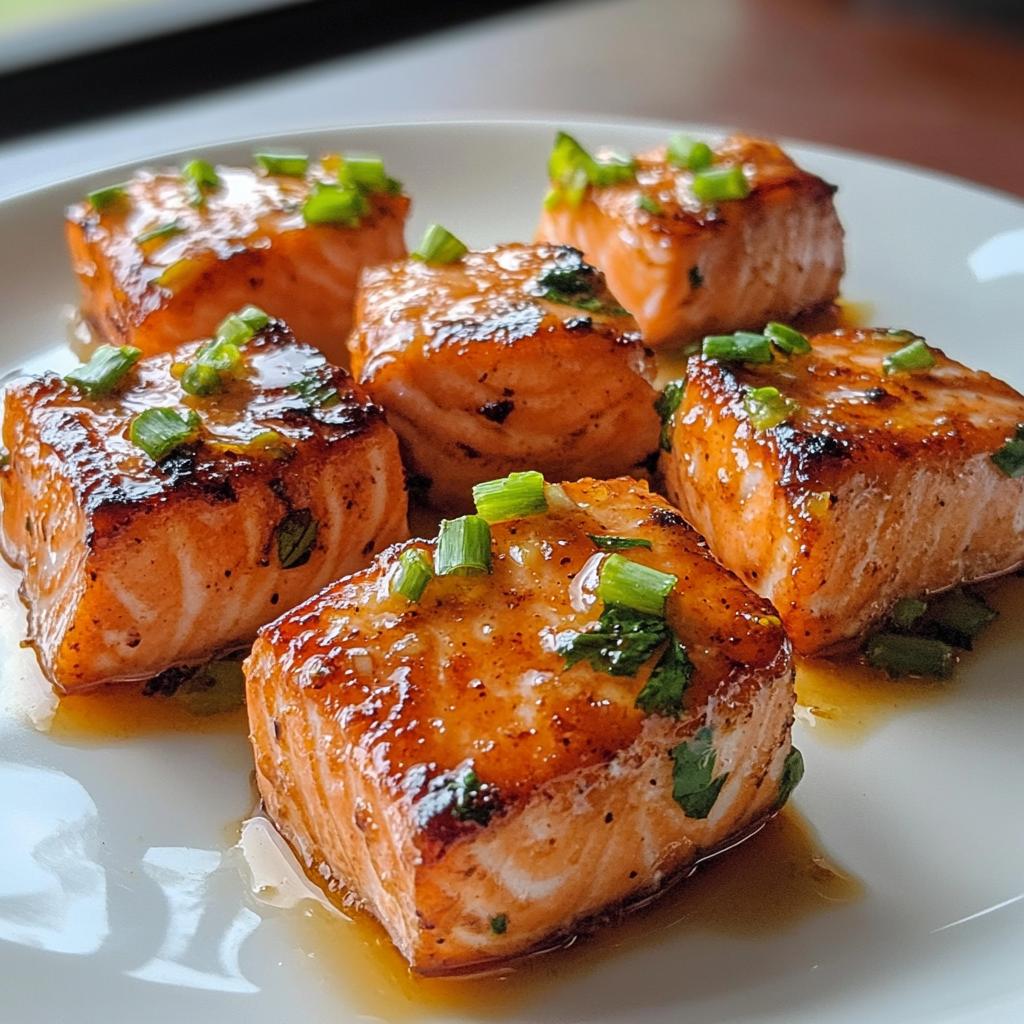 Air Fryer Salmon Bites with Sweet Chili Sauce