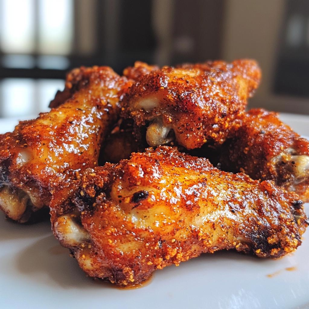 Air Fryer Spicy Dry Rub Wings