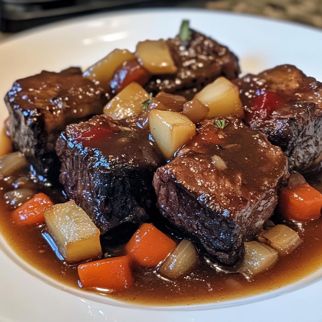 Apple Cider Braised Short Ribs.