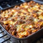Beef and Cheese Tortellini Bake