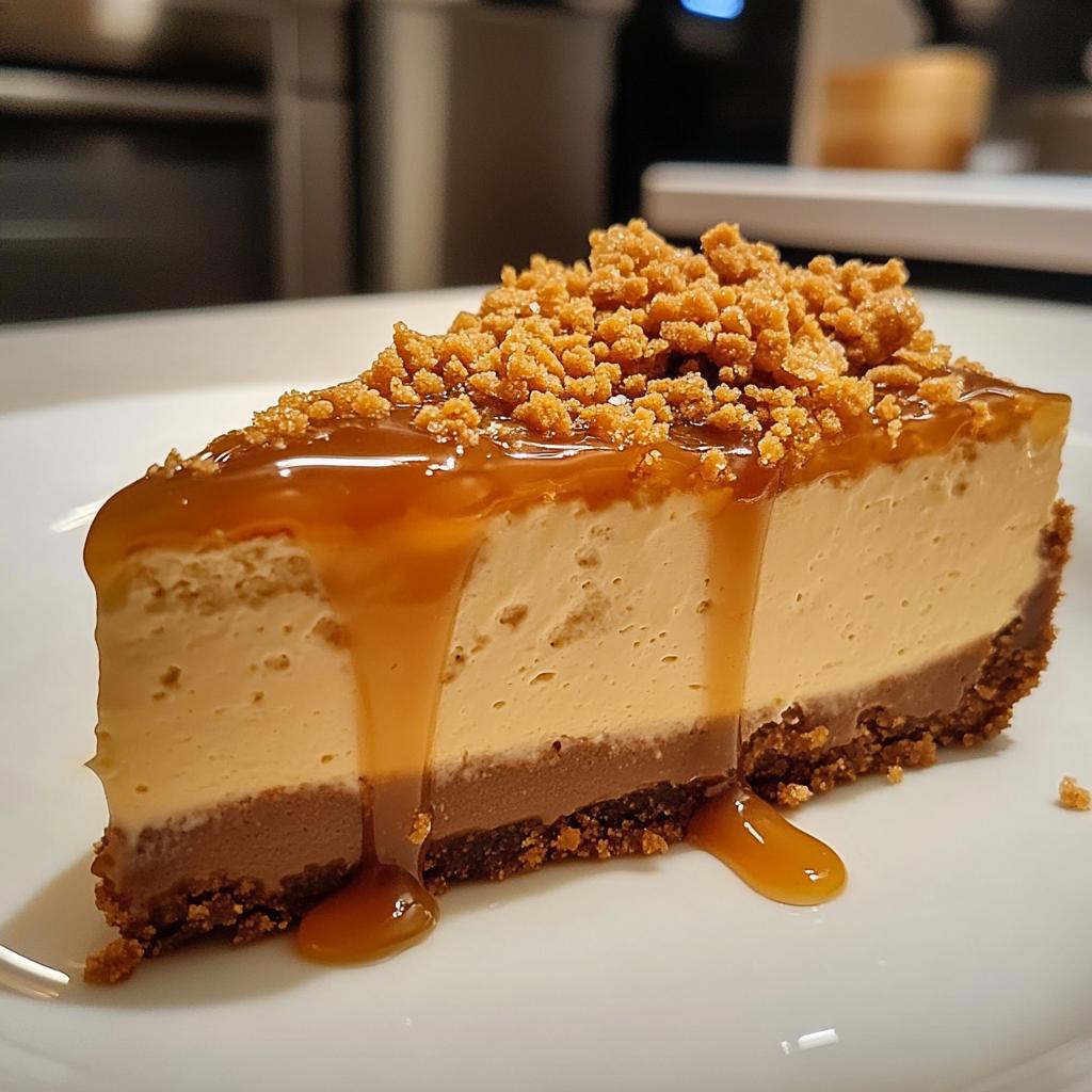 Biscoff Salted Caramel Cheesecake