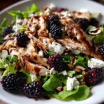 Blackberry Chicken Salad with Balsamic Dressing