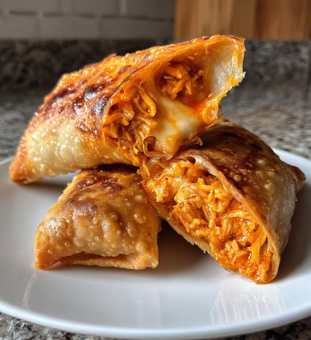 Buffalo Chicken Egg Rolls