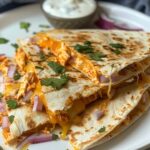 Buffalo Chicken Quesadillas Recipe (Easy & Cheesy!)