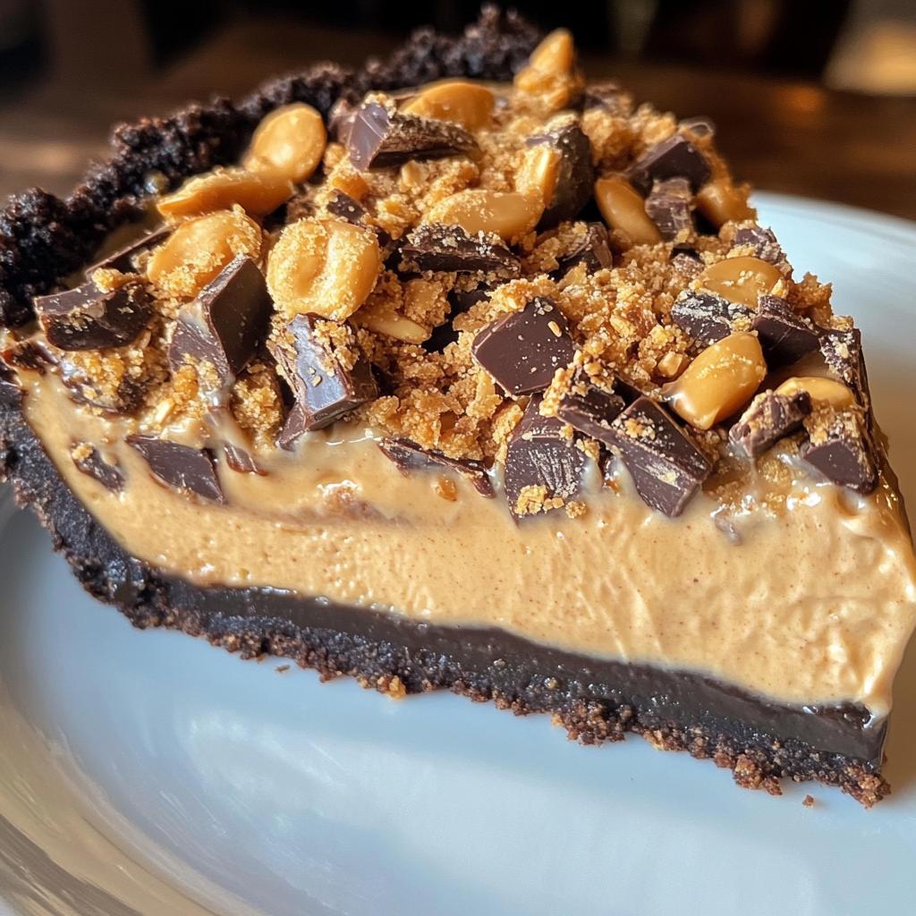 Butterfinger Pie with Peanut Butter