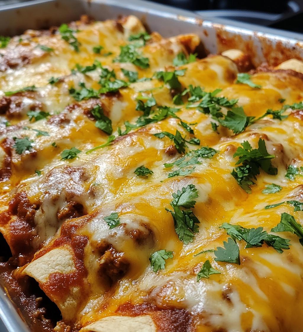 Cheesy Beef Enchiladas – Melty Perfection for Every Bite