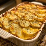 Cheesy Garlic Butter Potato Bake