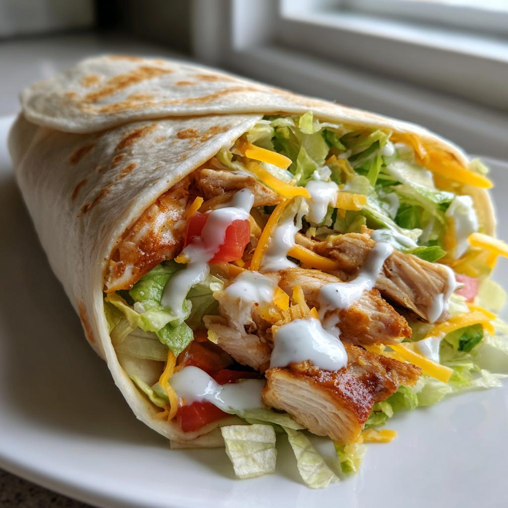 Chicken Avocado Ranch Burrito