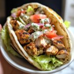 Chicken Gyros with Homemade Tzatziki Sauce