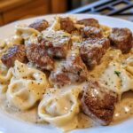 Cracked Garlic Steak Tortellini in Creamhouse Sauce