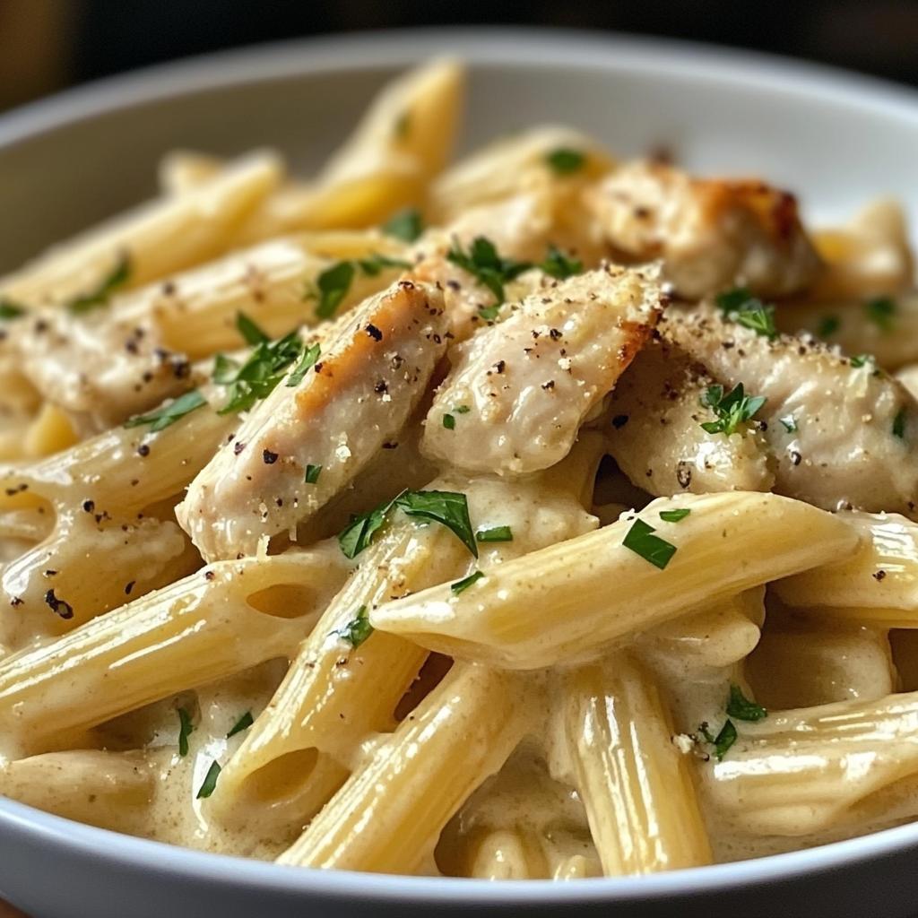 Creamy Garlic Chicken Penne – A Weeknight Favorite Made Easy