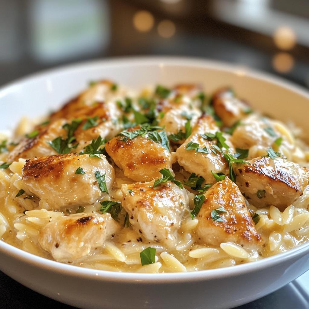 Creamy Lemon Chicken Orzo