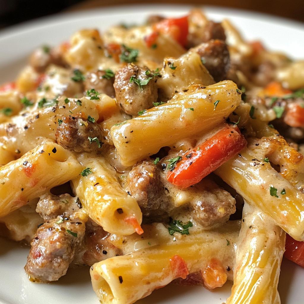 Creamy Sausage and Peppers Pasta (Easy Weeknight Dinner)