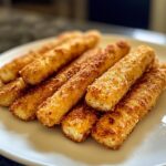 Crispy Baked Fish Sticks, featuring golden-brown, perfectly baked fish sticks with a crispy coating