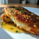 Crispy Pan Fried Tilapia with Garlic Lemon Butter Sauce