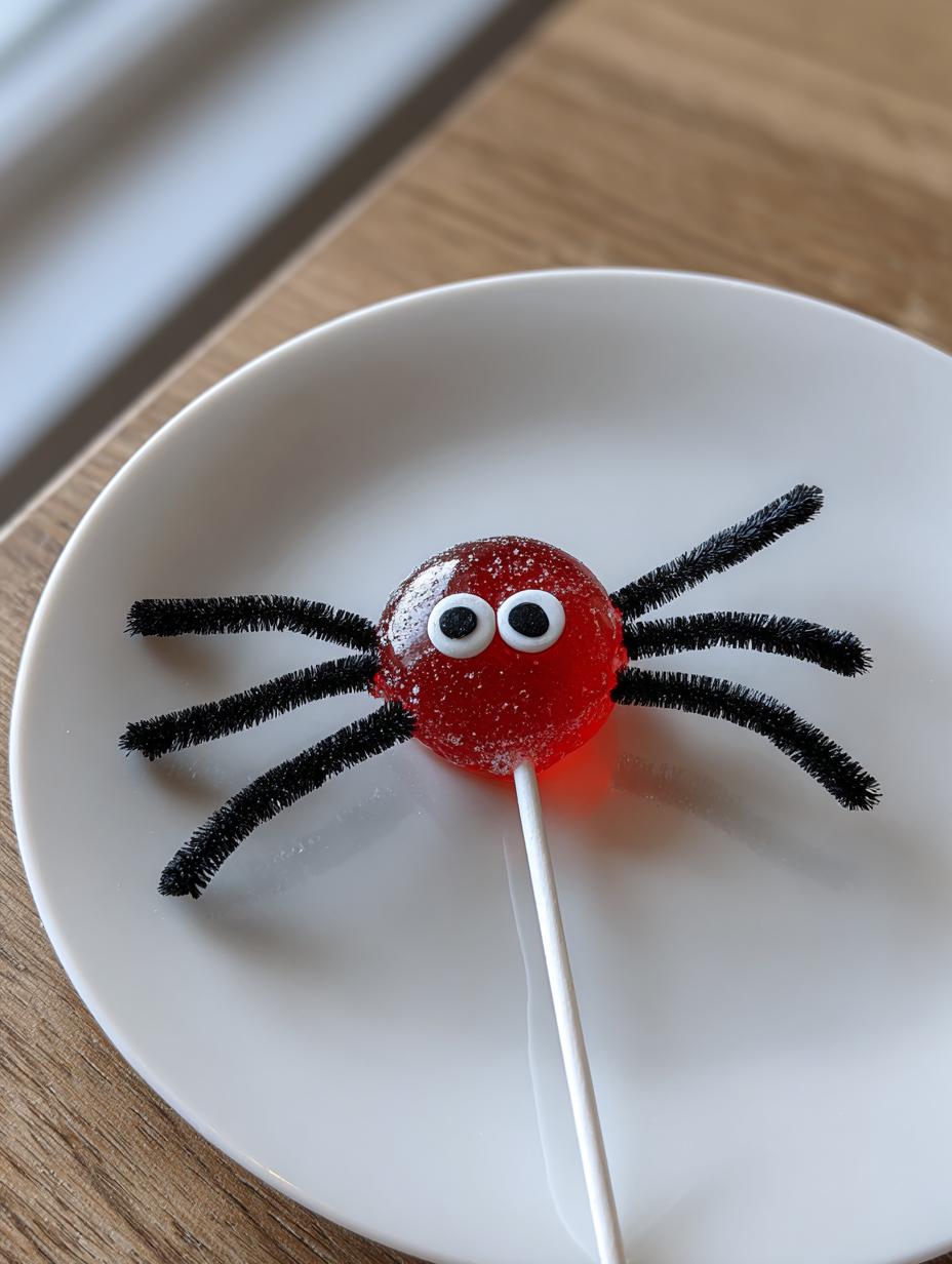 Cute Spooky Spider Lollipops – A Fun and Easy Halloween Treat for Kids