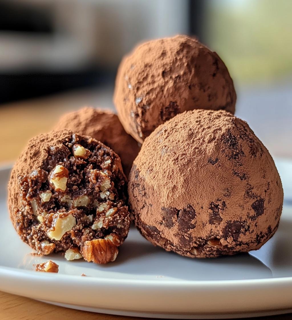 Date and Walnut Truffles