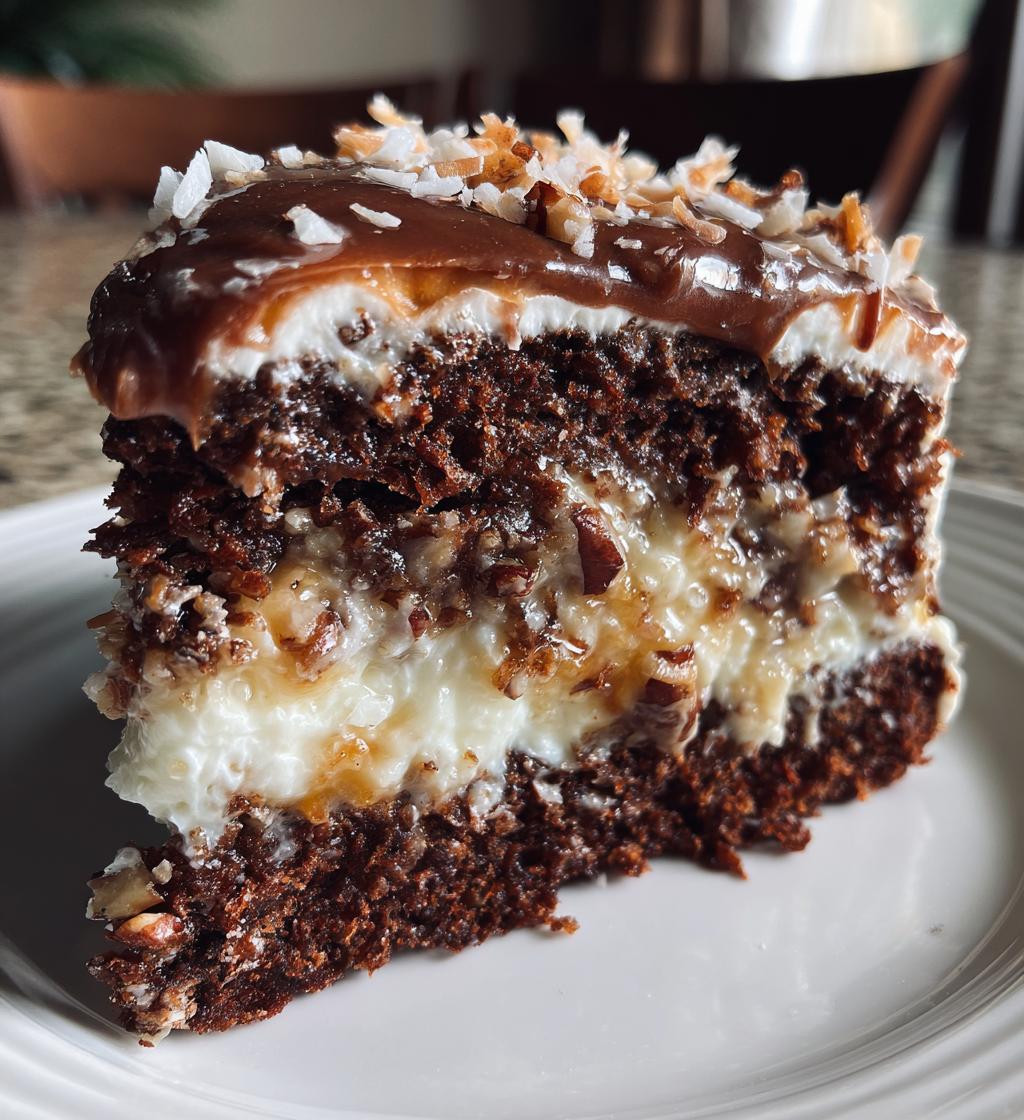 Decadent German Chocolate Poke Cake Recipe!