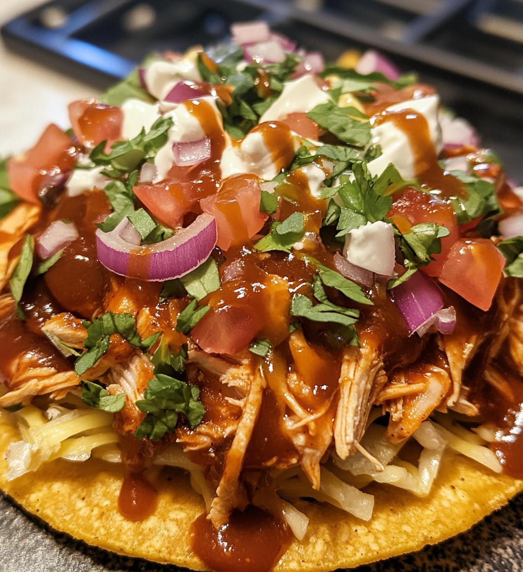 Easy BBQ Chicken Tostadas Recipe - detail 1
