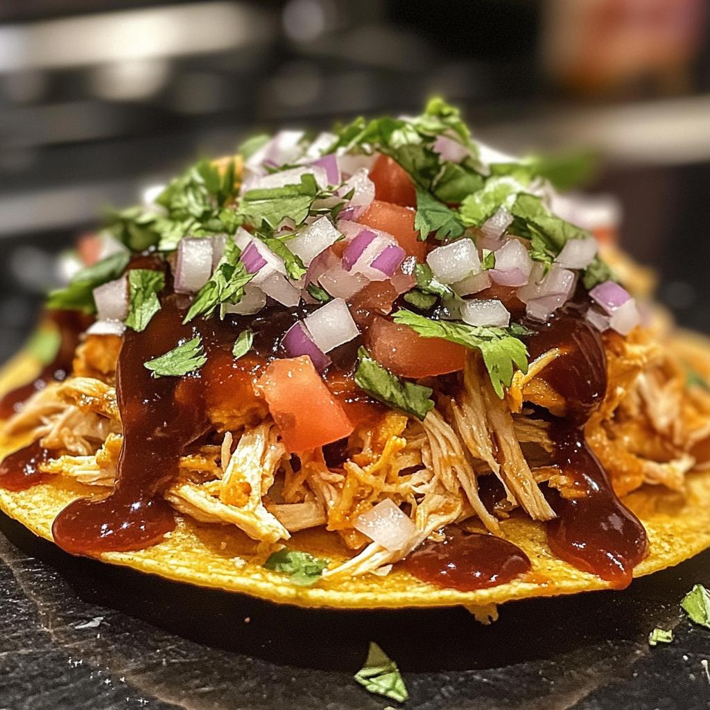 Easy BBQ Chicken Tostadas Recipe