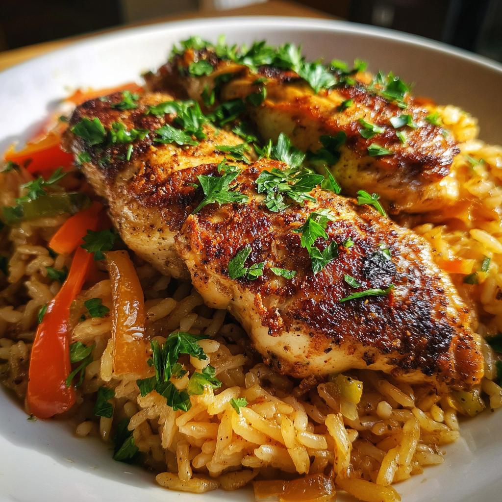 Easy Cajun Chicken and Rice Recipe (40-Minutes)