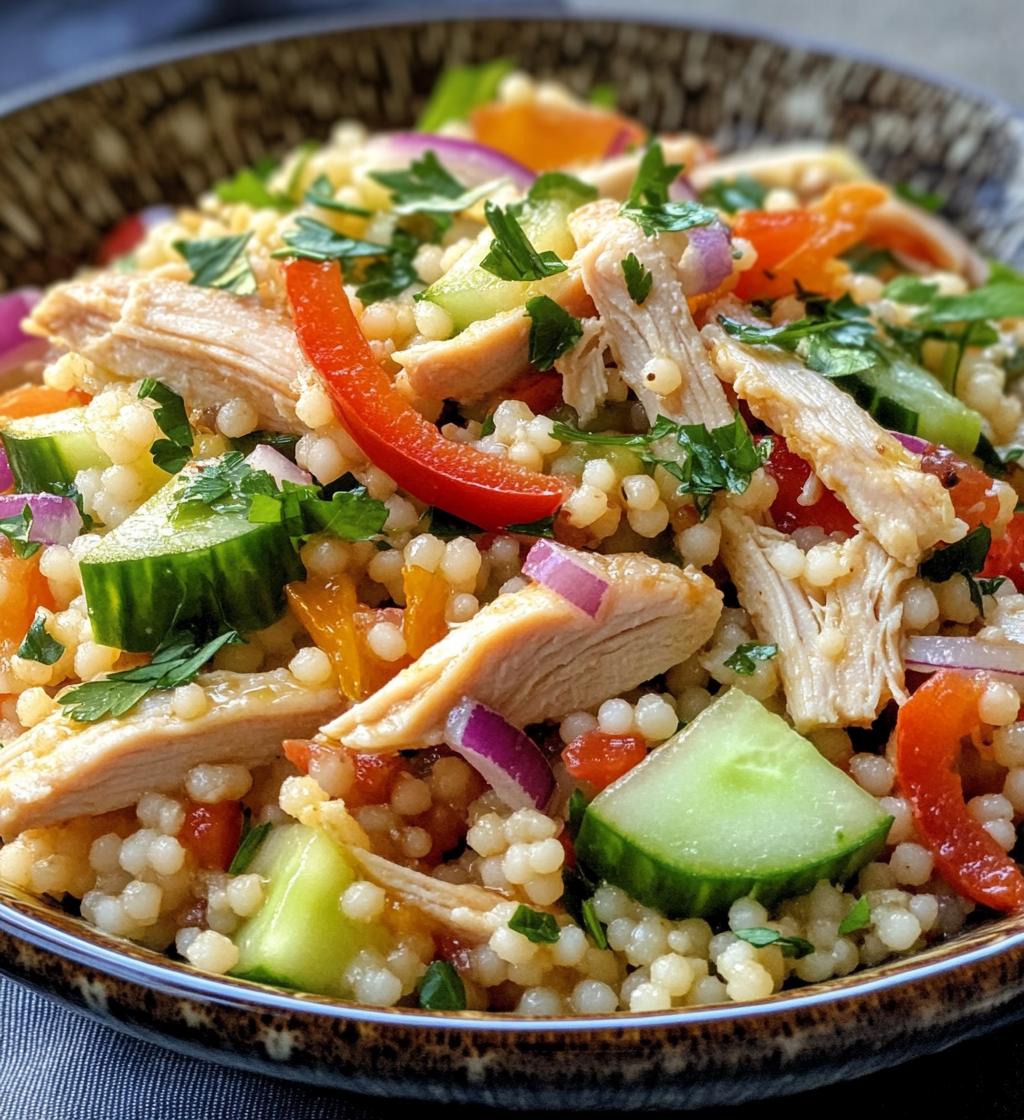 Easy Chicken Couscous Salad - detail 1