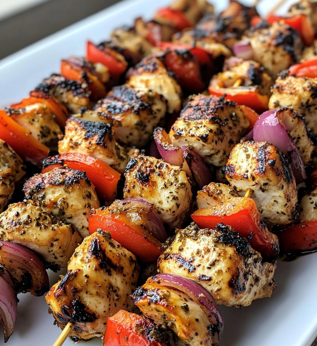 Easy Greek Marinated Chicken Kabobs - detail 1