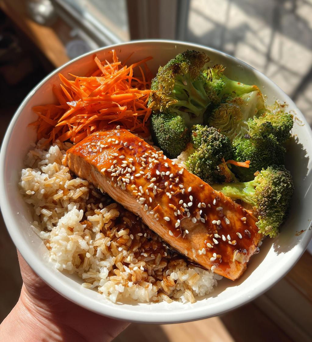 Easy Healthy Teriyaki Salmon Bowl - detail 1