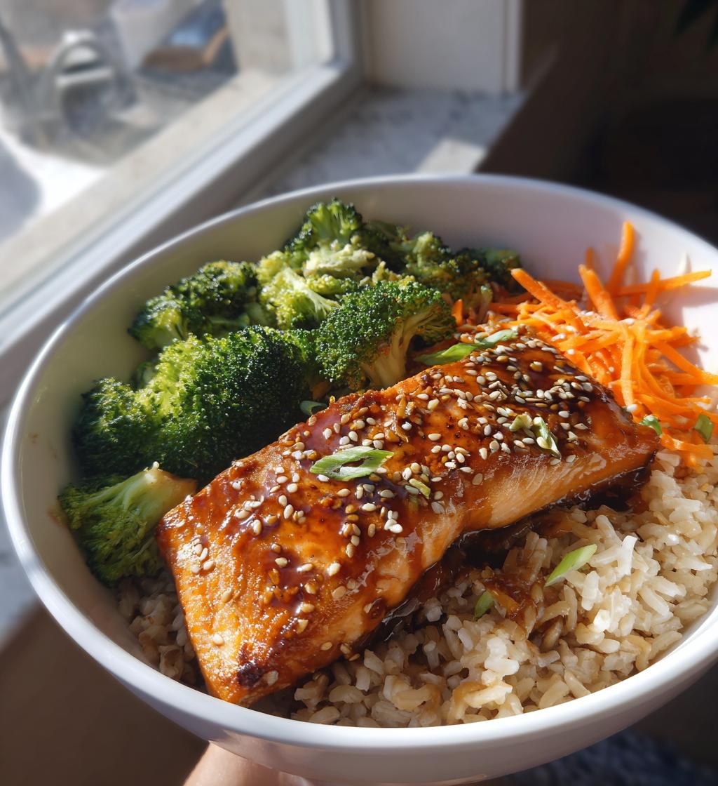 Easy Healthy Teriyaki Salmon Bowl