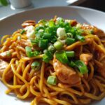 Easy Sticky Garlic Chicken Noodles