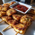 Fried Ravioli on Skewers