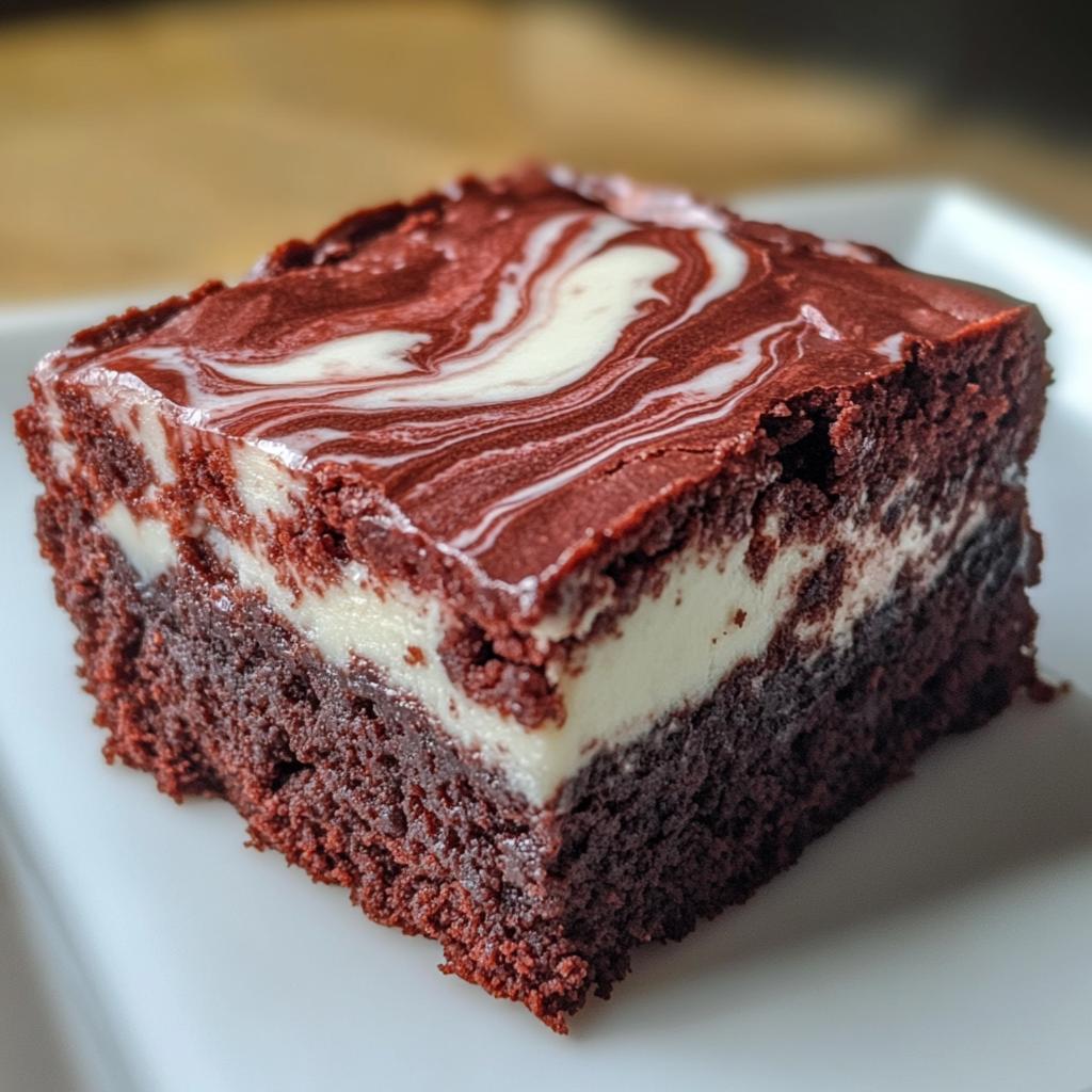 Fudgy Red Velvet Brownies