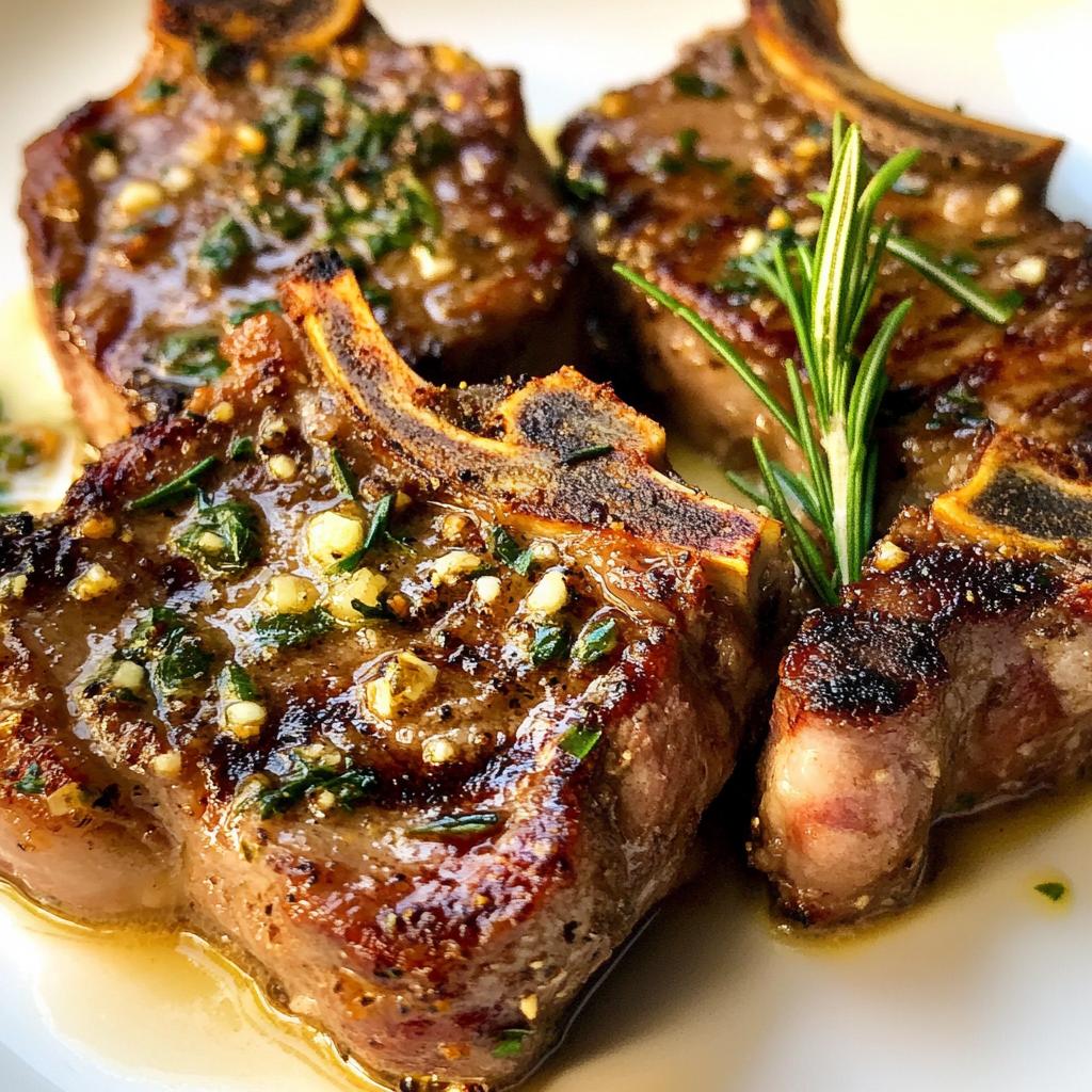 Garlic Butter Lamb Chops
