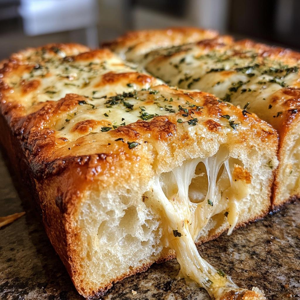 Garlic Herb and Cheese Bread | Easy Baking Recipe