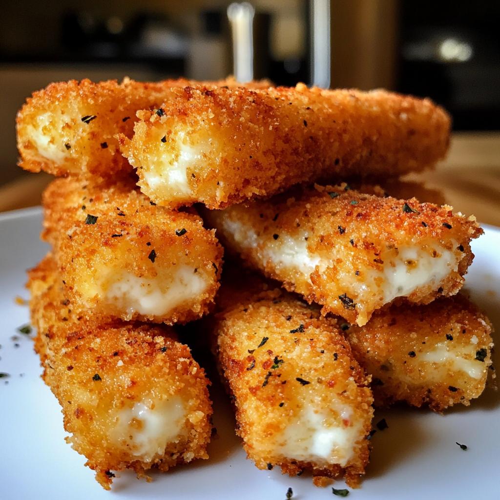 Get Super Crispy Mozzarella Sticks In Air