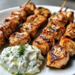 Greek Chicken Souvlaki with Tzatziki Sauce: 5 Bold Flavors - Air Fryer Recipes
