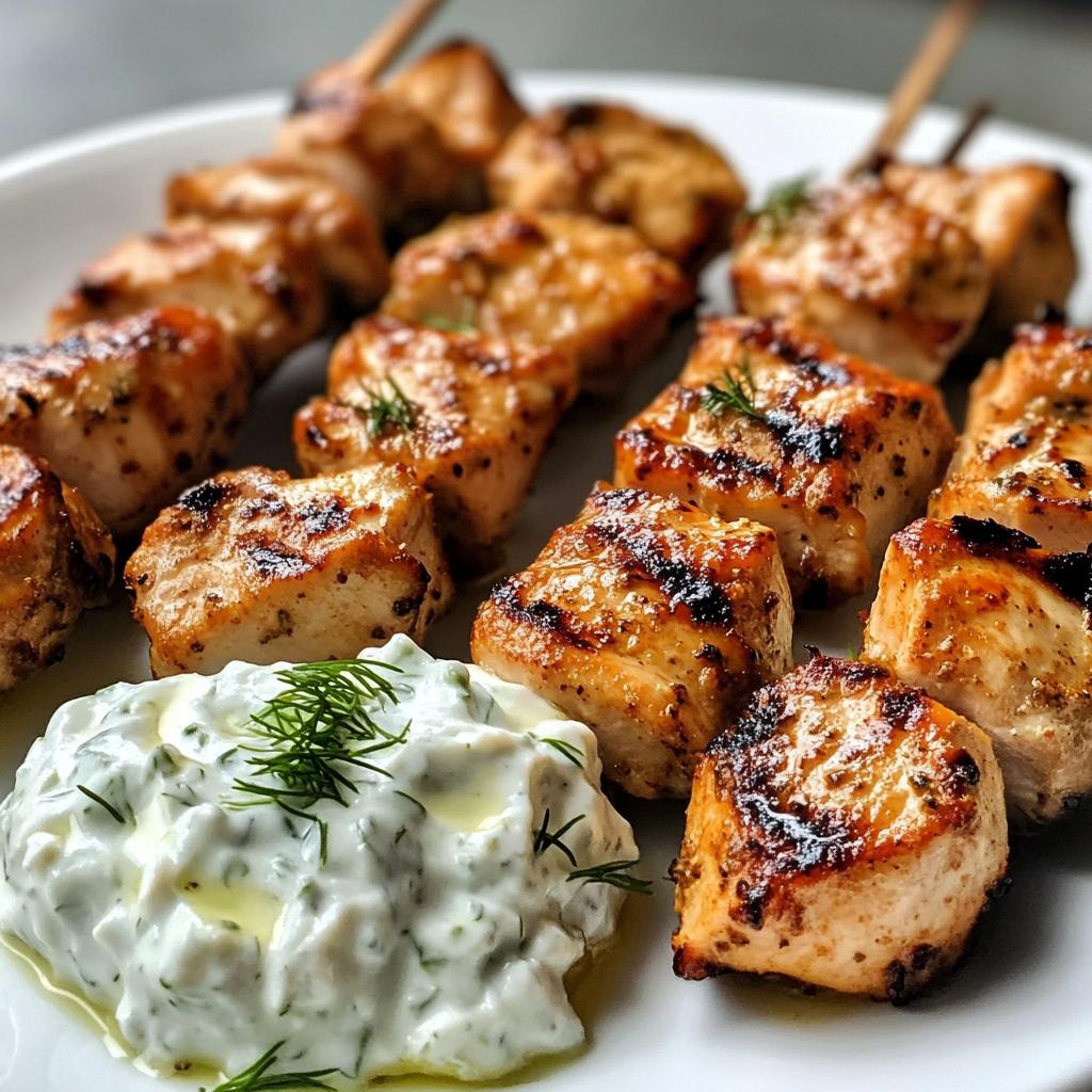 Greek Chicken Souvlaki with Tzatziki Sauce: 5 Bold Flavors - Air Fryer Recipes