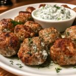 Greek Turkey Meatballs with Tzatziki Sauce Recipe