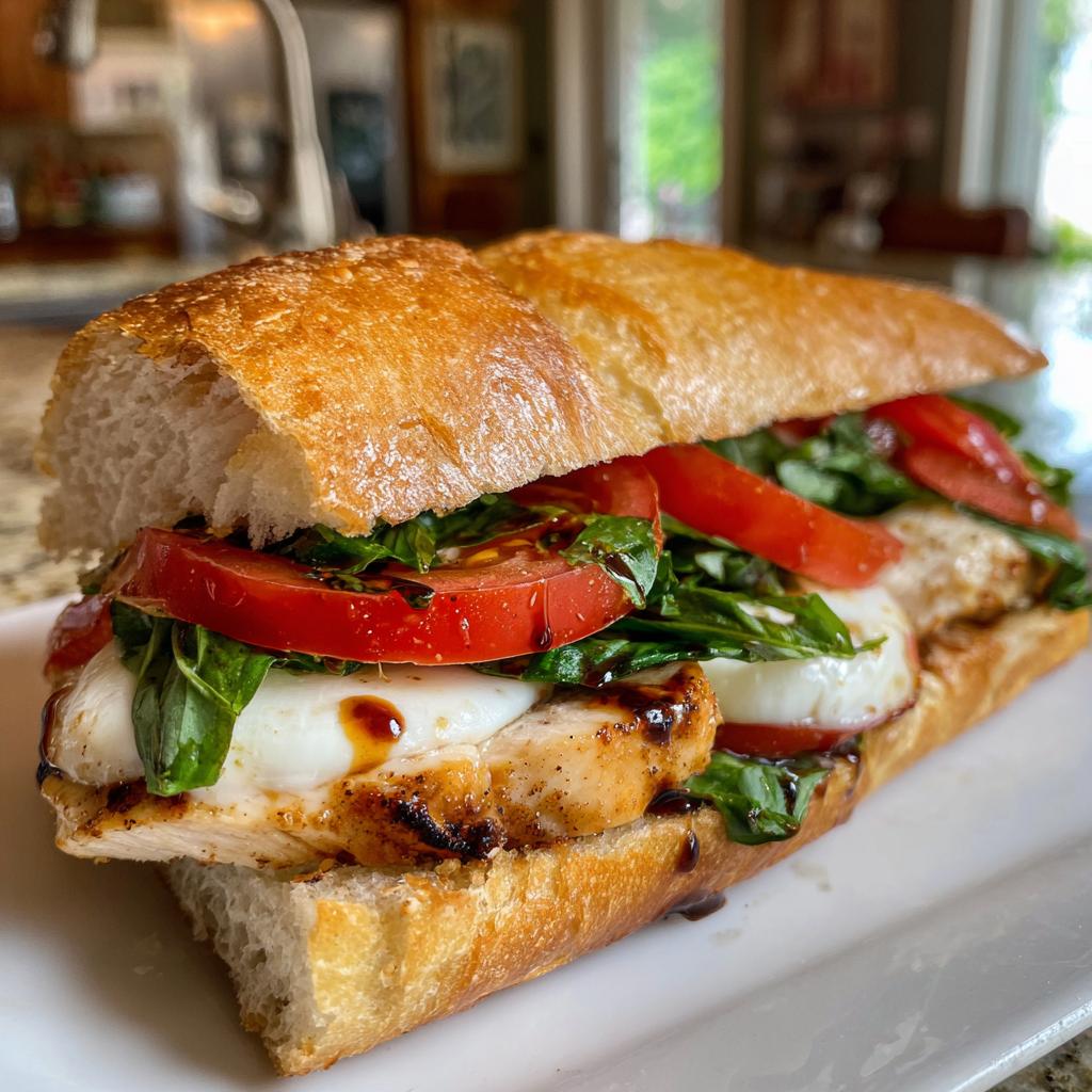 Grilled Chicken Caprese Sandwich