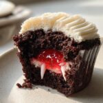 Halloween Vampire Bite Cupcakes – A Spooky, Sweet Treat with a Gory Surprise Inside