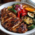 Honey Mustard Chicken Bowl with Grilled Vegetables