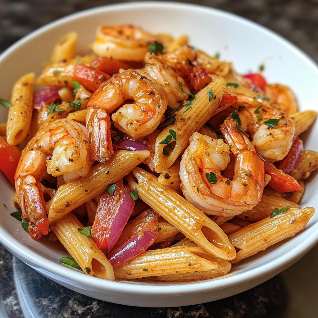 Jamaican Shrimp Pasta: A Creamy Delight