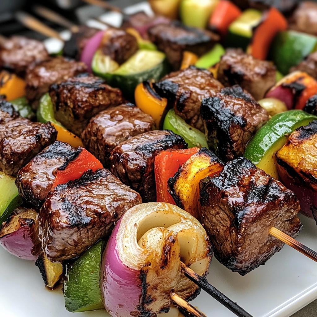 Juicy Grilled Steak Kabobs