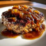 Juicy Hamburger Steaks with Caramelized Onion Sauce